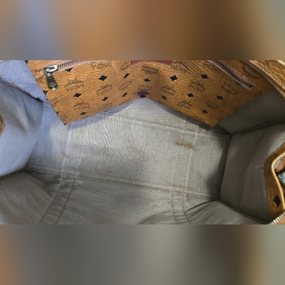 MCM Visetos Coated Canvas Shopper Tote - Picture 14 of 17